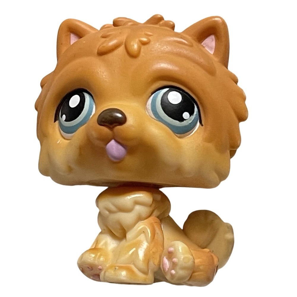 Littlest Pet Shop Dog LPS #117 Tan Chow Chow Authentic LPS‎ Puppy